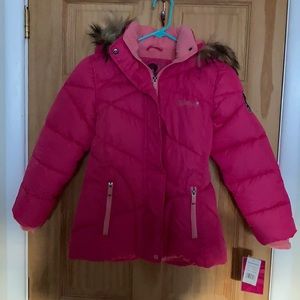 Pink weatherproof girls winter jacket